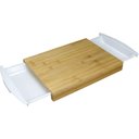 Ver imagem 1 de Tábua de Corte 2 Gavetas Coletoras Plastico Home&co Retangular Bambu 4x38x25cm Natural