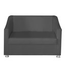 Ver imagem 3 de Kit Poltrona Namoradeira e 2 Poltronas Decorativa 68 Cm Tilla Cinza - Mafer