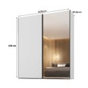 Ver imagem 4 de Guarda Roupa Ravi New MDF 200x230cm 2 Portas com Espelho e LED Branco 1323