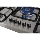 Ver imagem 3 de Cooktop Inox 5 Bocas à Gás Tripla Chama Infinity Bivolt Fischer