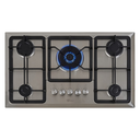 Ver imagem 2 de Cooktop Inox 5 Bocas à Gás Tripla Chama Infinity Bivolt Fischer