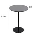 Ver imagem 2 de Mesa Lateral Tampo 30cm (41 Cm Altura) Verde Acetinado