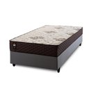 Ver imagem 2 de Conjunto Cama Box Solteiro c/ Molas Ensacadas Allura Cinza 88x188x58