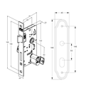 Ver imagem 3 de Fechadura Porta Casa Madeira Externa Preto Stam 40mm 803/21 Fech. 803/21 - Esp. Preto Fosco (g)