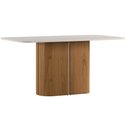 Ver imagem 2 de Mesa de Jantar Serena 160x90 cm com Vidro Cinamomo Off White - New Ceval