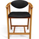 Ver imagem 5 de Kit 04 Banquetas Baixa para Cozinha Sala Jantar Bancada Cecília L02 Couríssimo Preto - Lyam Decor