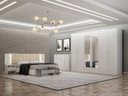 Ver imagem 1 de Guarda Roupa Casal Royal 6 Gavetas com Espelho Novo Horizonte Neve