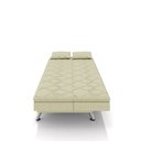 Ver imagem 7 de Sofá Cama Sala de Estar 193cm Belinda com Pés Alumínio Linho Off White G45 - Gran Belo