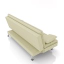 Ver mais imagens de Sofá Cama Sala de Estar 193cm Belinda com Pés Alumínio Linho Off White G45 - Gran Belo