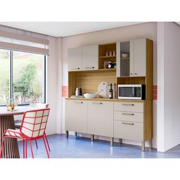 Kit Cozinha Mega com Tampo Freijó Soft - Kits Paraná - 5