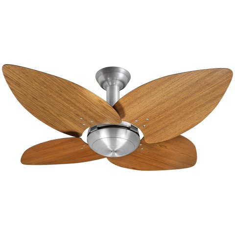 Ventilador de Teto Office Jet Aspen Venti-Delta Prata 4Pás Freijó 110V