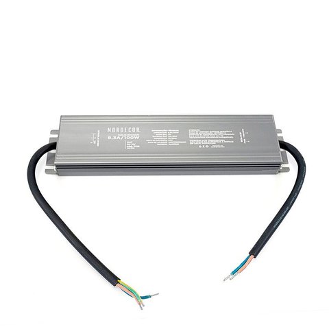 Fonte P/fita Blindada 100w 8.3a 12v-nordecor