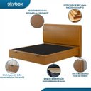 Ver imagem 4 de Cama Baú Casal Flutuante King Size Space Couro Ecológico Pu - Skybox