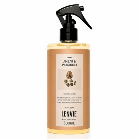 Água Perfumada Âmbar & Patchouli - Urban - 500ml - Lenvie
