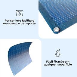 Modulo Solar Flexivel Isola 100w Yh100w-12m 24 Cells Mono - 3