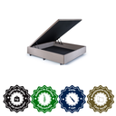 Ver imagem 5 de Base Cama Box Baú Casal 138x188x42cm Suede com Pistão a Gás