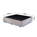 Ver imagem 2 de Base Cama Box Baú Casal 138x188x42cm Suede com Pistão a Gás