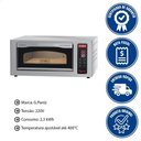 Ver imagem 2 de Forno Lastro para Pizza Elétrico G.paniz Digital Fpe-400d 220v Monofásico