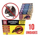 Ver imagem 1 de Kit 10 Ratoeira Adesiva Cola Pega Rato Pragas Eficiência