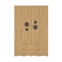 Ver imagem 7 de Guarda-roupa Infantil 122cm com Vidro 4 Portas e 2 Gavetas Sonho Multimóveis Mp4473 Madeirado