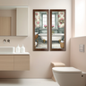 2 Quadros Decorativos Lavabo Banheiro Social Toalete Sabonete 20x60cm - 2
