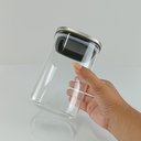 Ver mais imagens de Pote Hermético de Borossilicato 1L Transparente 15x10x10cm Mantimentos Cozinha