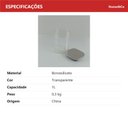 Ver imagem 7 de Pote Hermético de Borossilicato 1L Transparente 15x10x10cm Mantimentos Cozinha