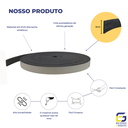 Ver imagem 3 de Moldura Roda Meio Eva Autocolante Marte 5cmx5mm 10 Metros - Preto