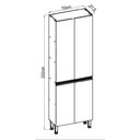 Ver imagem 2 de Armário Paneleiro Alto 80cm com Pés 4 Portas 1305 Linha Conecta Genialflex