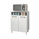 Ver imagem 1 de Balcão de Cozinha com Tampo 2 Portas 61cm - Branco