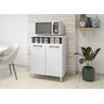 Balcão de Cozinha com Tampo 2 Portas 61cm - Branco - 2