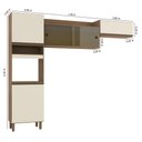 Ver imagem 3 de Cozinha Compacta Raquel 3 Peças Carvalho/Off White