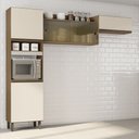 Ver imagem 2 de Cozinha Compacta Raquel 3 Peças Carvalho/Off White