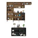 Ver imagem 5 de Cozinha Completa C/ Buffet/aparador Multimóveis Mp2043 Madeirada/preta