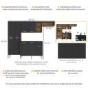 Ver imagem 3 de Cozinha Completa C/ Buffet/aparador Multimóveis Mp2043 Madeirada/preta