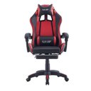 Ver imagem 3 de Cadeira Gamer Pc Reclinável Ergonômica com Apoio para Pés e Braços Couro Sintético Reimex