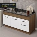 Ver imagem 7 de Armário de Cozinha Compacta 150cm Rustic/branco Agata Madesa 02