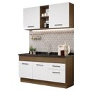 Ver imagem 3 de Armário de Cozinha Compacta 150cm Rustic/branco Agata Madesa 02