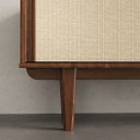 Ver imagem 5 de Rack Madeira 175 Cm Retrô 2 Gavetas  TV 75 Castanho Simona Idimex