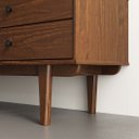 Ver imagem 6 de Rack Madeira 175 Cm Retrô 2 Gavetas  TV 75 Castanho Simona Idimex