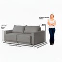 Ver imagem 3 de Sofá Retrátil para Sala de Estar 232cm Zeus