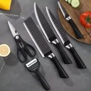 Ver imagem 3 de Jogo de Facas Inox 6 Peças Cozinha Churrasco B-max Bm-f990