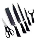 Ver imagem 1 de Jogo de Facas Inox 6 Peças Cozinha Churrasco B-max Bm-f990