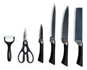 Ver imagem 2 de Jogo de Facas Inox 6 Peças Cozinha Churrasco B-max Bm-f990