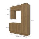 Ver imagem 2 de Conjunto para Banheiro Kappesberg Celeste 6 Peças Nogueira 170cm
