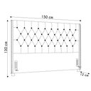 Ver imagem 4 de Cabeceira Cama Box Casal 140cm Florenza P02 Linho Creme - Mpozenato