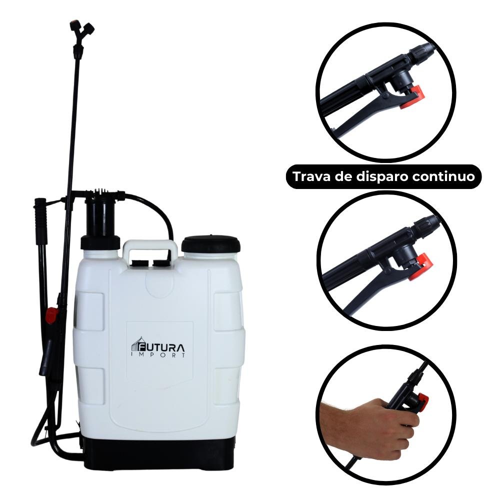 Borrifador Pulverizador Spray Manual de Alta Pressão 20l - 5