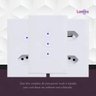 Interruptor Touch WIFI 4 PAD - 4x4 Branco - 3