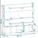 Ver imagem 3 de Estante Home para TV até 55 Polegadas 4 Portas Munique Permobili