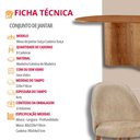 Ver imagem 7 de Mesa de Jantar Suiça 220cm Madeira Tampo Laminado Orgânico com 8 Cadeiras Suiça